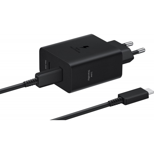 Зарядний пристрій Samsung 50Вт 2xUSB-С з кабелем USB-C > USB-C 1.8м (EP-T5020XBEGEU)