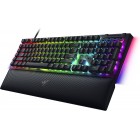 Razer Клавіатура механічна BlackWidow V4, 114key, Yellow Switch, USB-A, EN/RU, RGB, чорний
