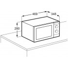 Electrolux Мікрохвильова піч 25л, мех. керування, 900Вт, гриль, дисплей, інвертор, титан Electrolux Мікрохвильова піч 25л, мех. керування, 900Вт, гриль, дисплей, інвертор, титан