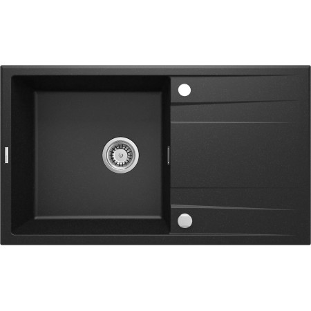 Deante Мийка кухонна Eridan, граніт, прямокутник, з крилом, 