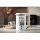 ARDESTO Електрочайник 1.5л, скло+пластик, білий