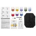 Moser Машинка для стриження WAHL olorPro Combo, від мережі, вібраційний мотор, насадок-8, кейс, міні триммер у компл., сталь, біло-синій Moser Машинка для стриження WAHL olorPro Combo, від мережі, вібраційний мотор, насадок-8, кейс, міні триммер у компл., сталь, біло-синій