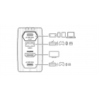 AVerMedia Зарядний пристрій GC313 CORE GO 100Вт 2хUSB-С, 1хUSB-A, 1xHDMI, чорний