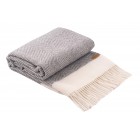 ARDESTO Плед Leonardo Bianco, 140x200см, 100% вовна, сірий