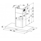 Faber Витяжка купольна, 60см, 1186мг, Stilo Comfort Wh Matt A60, білий матовий