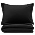 ARDESTO Наволочка Mix&Match Premium, 50х70+5см, 100% бавовна, сатин, чорний