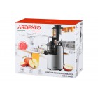 ARDESTO Соковитискач шнековий 200Вт, чаша-0.6л, жмих-0.6л, пластик/метал, сріблясто-чорний