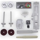 LEADER Швейна машина VS 55A, електромех., 70Вт, 21 шв.оп., петля автомат, білий + бірюзовий LEADER Швейна машина VS 55A, електромех., 70Вт, 21 шв.оп., петля автомат, білий + бірюзовий