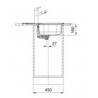 Franke Мийка кухонна Spark, нерж.сталь, прямокутник, з крилом, 620х500х160мм, чаша - 1, накладна, SKL 611-62, нерж декор Franke Мийка кухонна Spark, нерж.сталь, прямокутник, з крилом, 620х500х160мм, чаша - 1, накладна, SKL 611-62, нерж декор