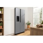 Gorenje Холодильник SBS, 179х70х92см, 2 двері, 376(190)л, А++, NF+, Інв., Зона св-ті, диспенсер, генератор льоду, Зовн. Диспл, нерж