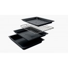 Духова шафа Siemens електрична, 76л, A, дисплей, конвекція, телескопічні направляючі, чорний