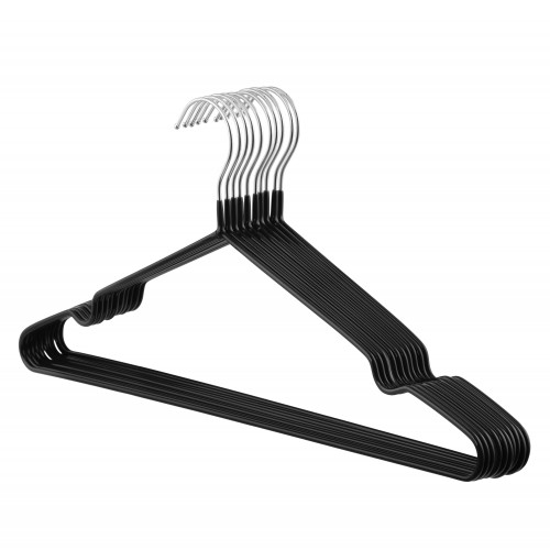 ARDESTO Набір вішаків 40.5см, 10шт, метал, ПВХ, чорний ARDESTO Набір вішаків 40.5см, 10шт, метал, ПВХ, чорний