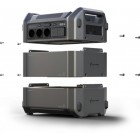 Segway Комплект Портативна електростанція CUBE 1000, 2584 Вт заг (R-Drive 4400 Вт), 1024 Вт/год, IPX3, BT, розширення ємності, швидка зарядка + портативна сонячна панель 300 Вт