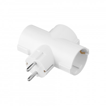 Розгалуджувач мережевий 2E 3xТип F, 16A, білий