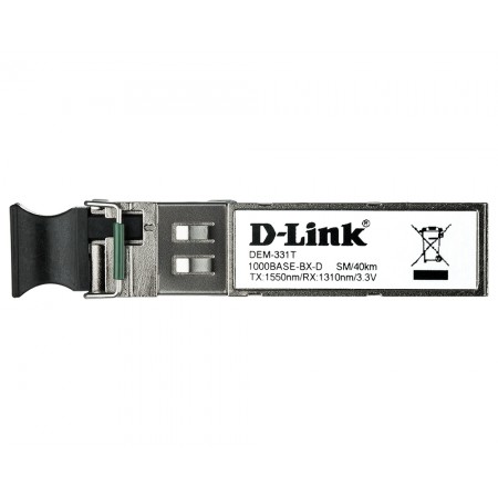 D-Link SFP-Трансівер 331T/40KM 1x1000Base-BX-D, WDM, SM, 40к