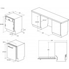 Haier Посудомийна машина Haier вбудована, 16компл., A+++, 60см, дисплей, інвертор, 3й кошик, білий