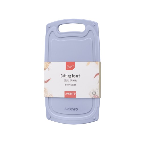 ARDESTO Дошка кухонна Gemini, 33х20х0.85см, пластик, сірий ARDESTO Дошка кухонна Gemini, 33х20х0.85см, пластик, сірий