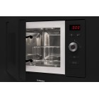 Мікрохвильова піч Hansa вбудовувана, 20л, електр.управл., 800Вт, гриль, дисплей, відкр.кнопкою, чорний