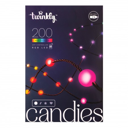 Twinkly Гірлянда Smart LED Twinkly Candies Pearl RGB 200 IP2