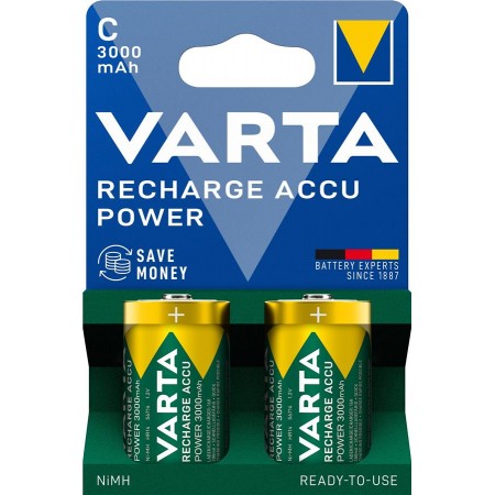Акумулятор Varta NI-MH Power C(LR14) 3000 мА•г, 2шт