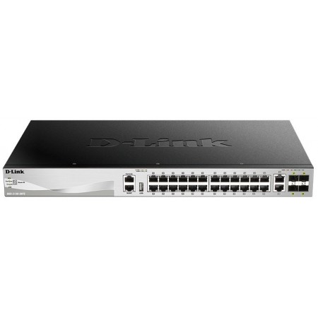 D-Link Комутатор DGS-3130-30TS 24xGE, 4xGE/SFP, 2x10GE, 4xSF