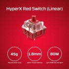 Клавіатура механічна HyperX Alloy Origins 60 61key, Red, USB-A, EN/RU, RGB, чорний