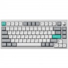 Lemokey Клавіатура механічна P1 Pro 84Key, Super Red, WL/BT/USB-A, QMK/VIA, Hot-Swap, EN/UKR, RGB, Knob, Space Silver