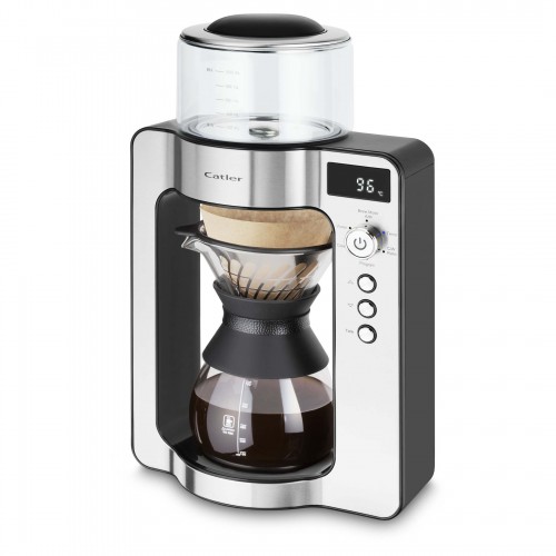 CATLER Кавоварка крапельна для фільтр-кави, 1л, мелена, дисплей, вбудовані ваги, нерж. сталь, чорний