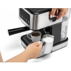 Gorenje Кавоварка ріжкова 1.5л, мелена, ручний капучинатор, нерж