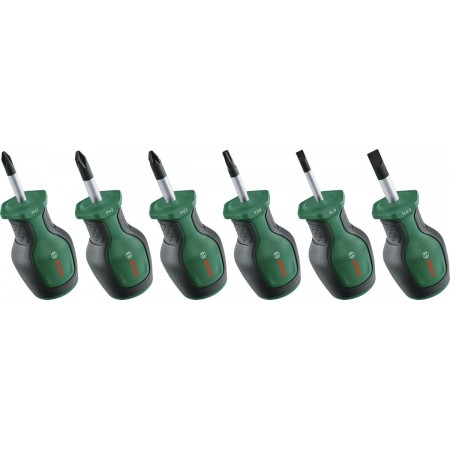 Bosch Викрутки набір 6шт, PH, PZ, TX, SL, сталь CrV