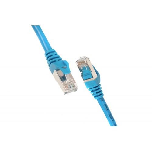 2E Cat 6, S-FTP екран. фольга з обплетенням, RJ45, 4Х2 27AWG, 7/0.14 Cu, 0.50 m, PVC, Blue 2E Cat 6, S-FTP екран. фольга з обплетенням, RJ45, 4Х2 27AWG, 7/0.14 Cu, 0.50 m, PVC, Blue