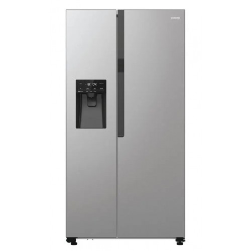 Gorenje Холодильник SBS, 179х70х92см, 2 двері, 376(190)л, А++, NF+, Інв., Зона св-ті, диспенсер, генератор льоду, Зовн. Диспл, нерж