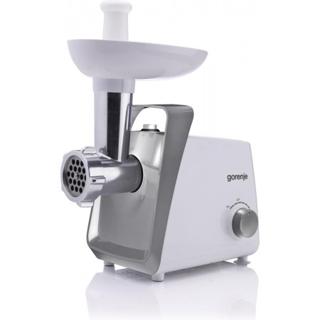 Gorenje М'ясорубка, 1600Вт, 2,2кг/хв, 2 решітки, пластик, бі