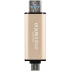 Transcend Накопичувач 128GB USB 3.2 Type-A + Type-C JetFlash 930 Black R420/W400MB/s Transcend Накопичувач 128GB USB 3.2 Type-A + Type-C JetFlash 930 Black R420/W400MB/s