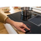 Gorenje Варильна поверхня індукційна, 83см, розширена зона, вбудована витяжка, 620м.куб/год, чорний