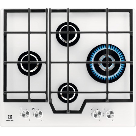 Варильна поверхня Electrolux газова на склі, 60см, чавун, бі