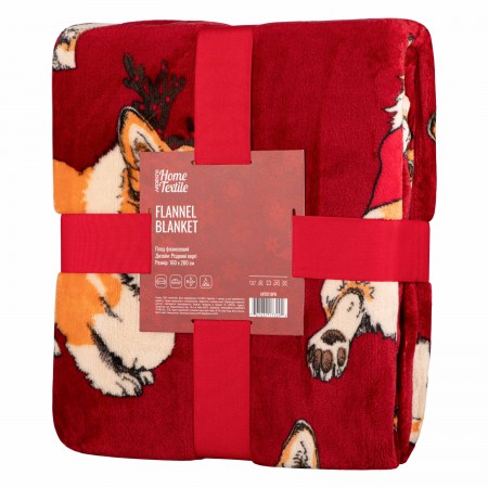 Плед Ardesto Christmas Flannel 160х200см, 100% поліестер, рі