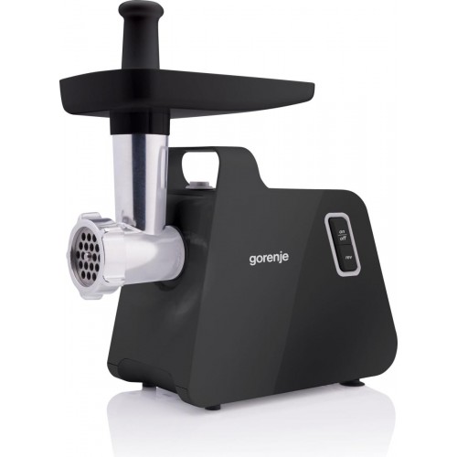 Gorenje М'ясорубка, 1700Вт, 2,3кг/хв, 2 решітки, пластик/метал, чорний