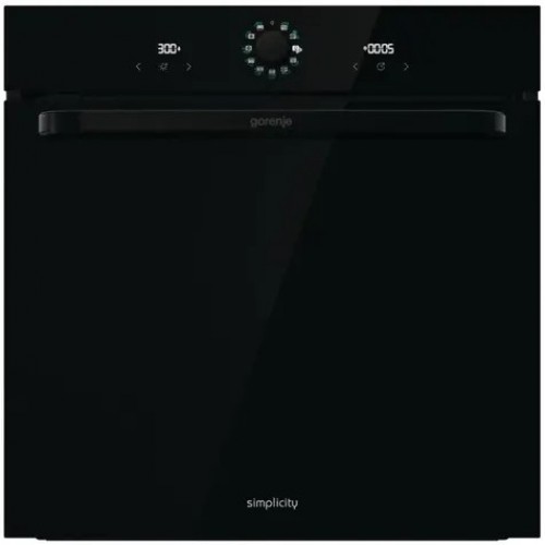 Gorenje Духова шафа електрична, 77л, A, пара, дисплей, макс.темпер.-300, чорний