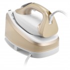 Sencor Праска-парогенератор, 2400Вт, 1500мл, паровий удар -395гр, постійна пара - 130гр, Anti-calc, керам. підошва, біло-золотий