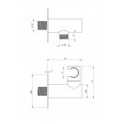 Deante Душовий набір Silia зі змішувачем для ванни, лійка, кріпл. - прихованого монтажу, чорний