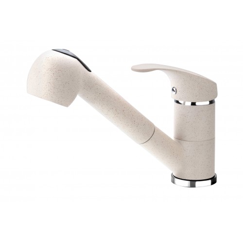 Deante Змішувач для кухні Pepe, довж.виливу - 198мм, витяжний, 1 важіль, пісок Deante Змішувач для кухні Pepe, довж.виливу - 198мм, витяжний, 1 важіль, пісок
