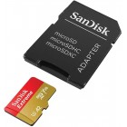 SanDisk Карта пам'яті microSD 128GB C10 UHS-I U3 R190/W90MB/s Extreme V30 + SD