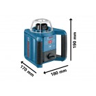 Bosch Нівелір лазерний ротаційний Professional GRL 300 HV, 60м/з приймачем 300м, ±0.1мм/м, 150/300/600 об/хв, IP54, 1.8кг, кейс, приймач LR1, пульт RC1, тримач WM4, ЗП, окуляри, мішень Bosch Нівелір лазерний ротаційний Professional GRL 300 HV, 60м/з приймачем 300м, ±0.1мм/м, 150/300/600 об/хв, IP54, 1.8кг, кейс, приймач LR1, пульт RC1, тримач WM4, ЗП, окуляри, мішень