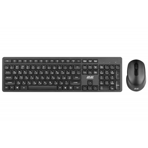 2E Комплект клавіатура та миша MK420 WL, EN/UK/RU, чорний 2E Комплект клавіатура та миша MK420 WL, EN/UK/RU, чорний