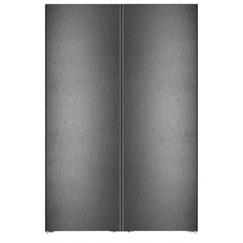 Холодильник Liebherr SBS, 185.5x119.4х67.5, холод.відд.-398л, мороз.відд.-271л, 2дв., A++, NF, диспл внутр., чорний