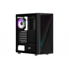 2E Gaming Корпус Infinity G205A без БЖ 2xUSB3.0, 1xUSBType-C, 1x120мм ARGB, 2x120мм, VGA 345мм, LCS ready, TG Side Panel, ATX, чорний