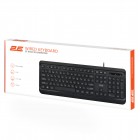 2E Клавіатура мембранна KS120 104key, USB-A, EN/UK, White LED, чорний 2E Клавіатура мембранна KS120 104key, USB-A, EN/UK, White LED, чорний