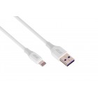 2E Кабель USB-A > Lightning заряджання/синхронізації 1м, Glow, білий