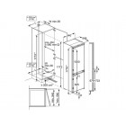 Electrolux Холодильник вбудований з нижн. мороз., 177x54х55, холод.відд.-192л, мороз.відд.-61л, 2дв., А++, Combi, інв., диспл внутр., білий